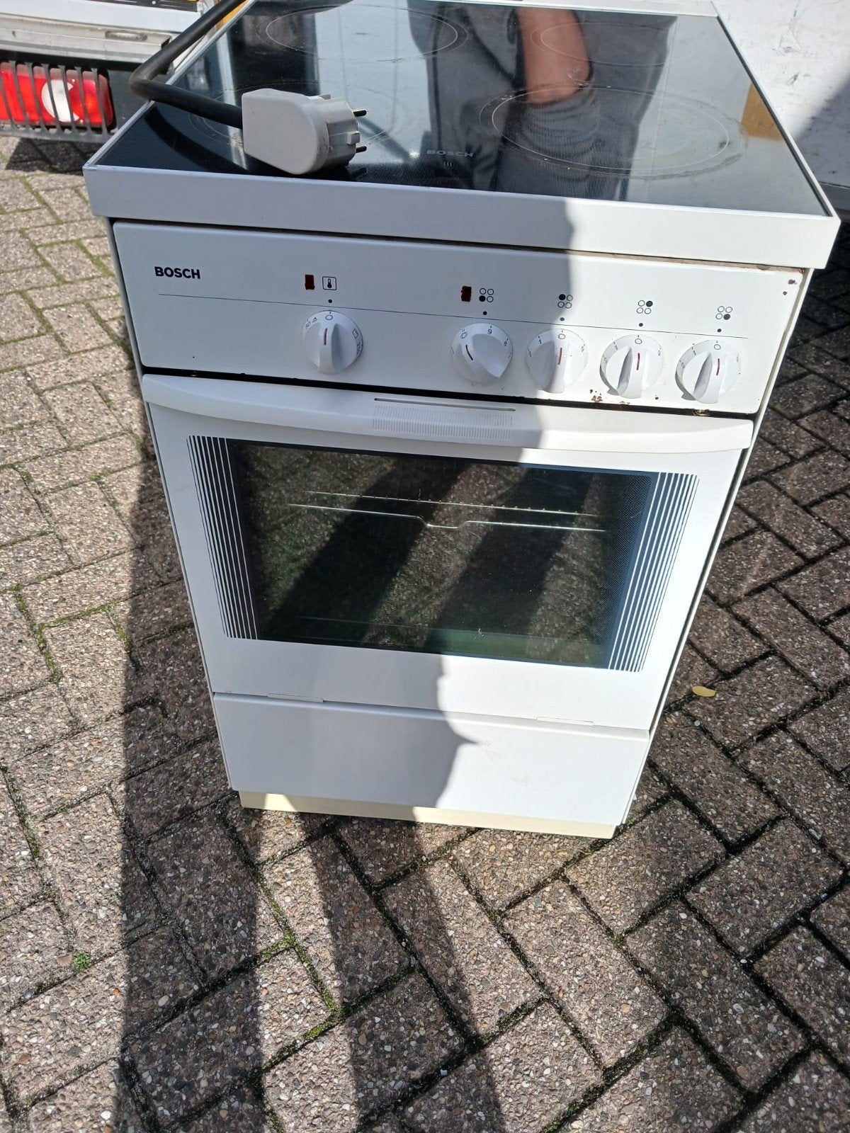 Bosch Inductie Kookfornuis met Oven, Gebruikt, Inductie, Vrijstaand, 4 kookzones