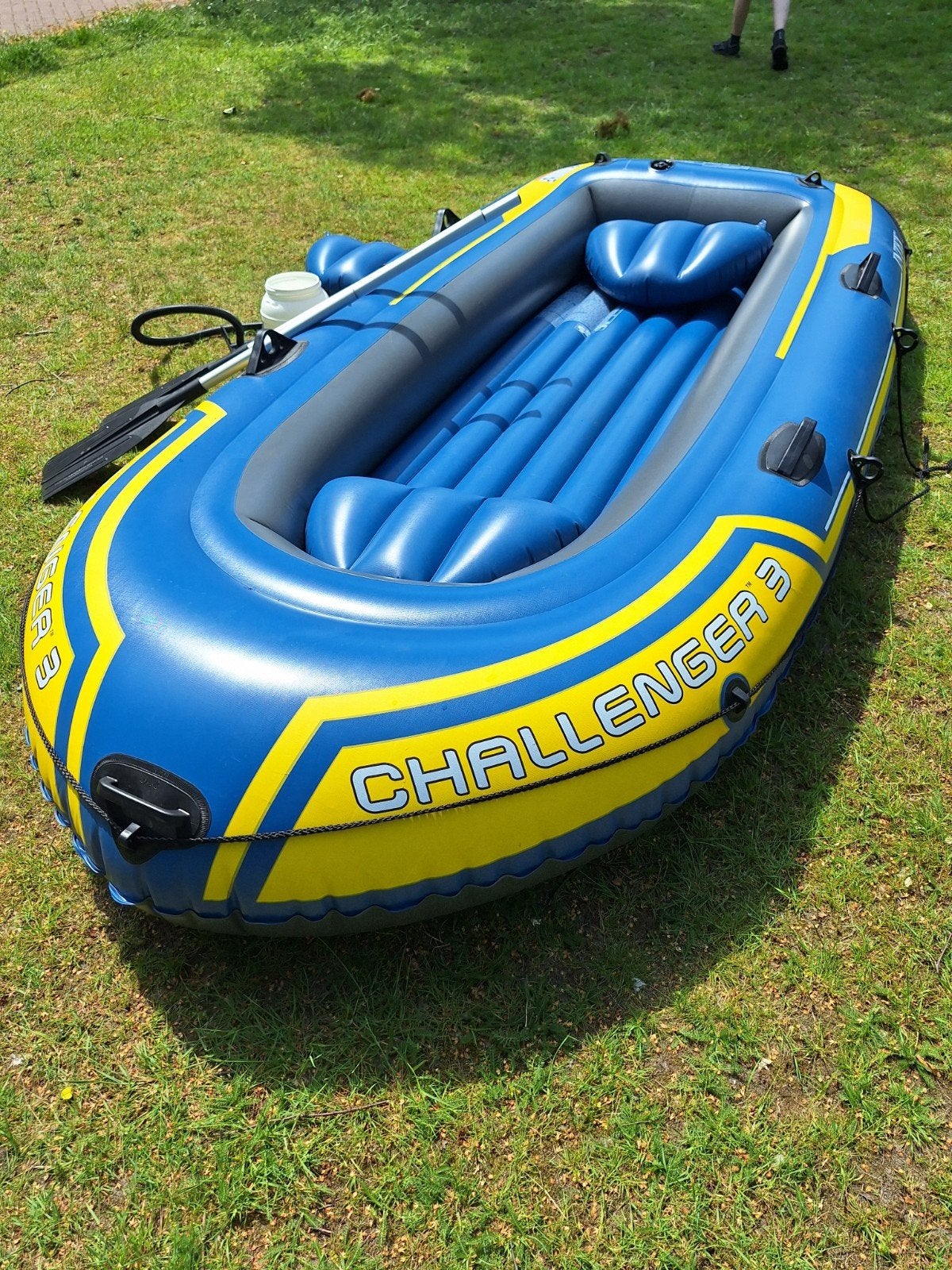 Opblaasboot Challenger 3 Intex, Watersport en Boten, Kano's, Ophalen, Drie personen of meer, Overige typen, Zo goed als nieuw