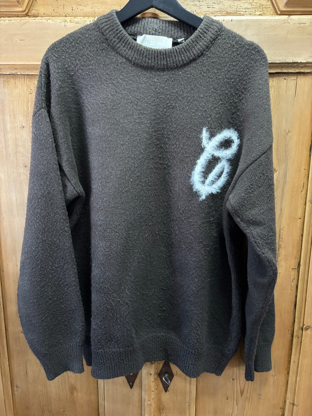 Croyez Heren Trui - Bruin met Wit Logo - Maat S, Ophalen of Verzenden, Zo goed als nieuw, Maat 46 (S) of kleiner, Bruin
