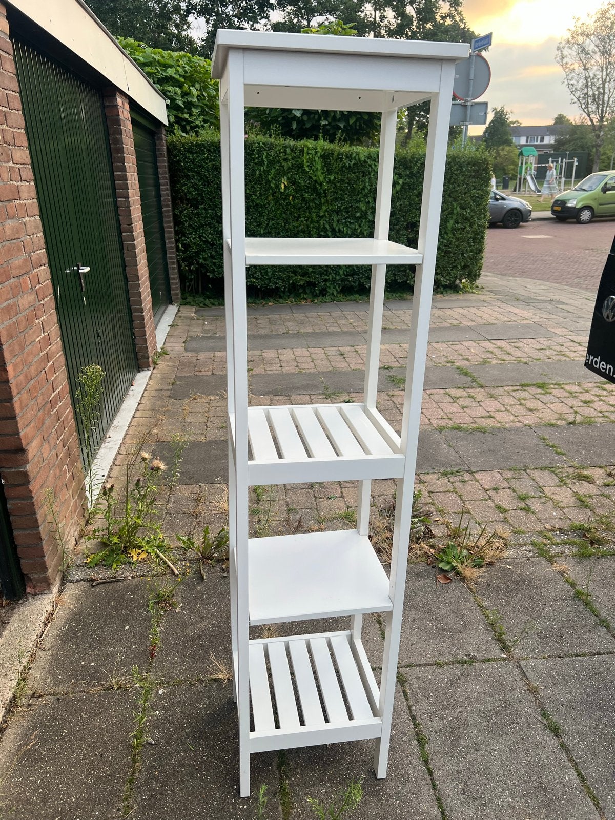 IKEA Stellingkast Wit - Ideaal voor Badkamer of Keuken, Ophalen of Verzenden, Zo goed als nieuw