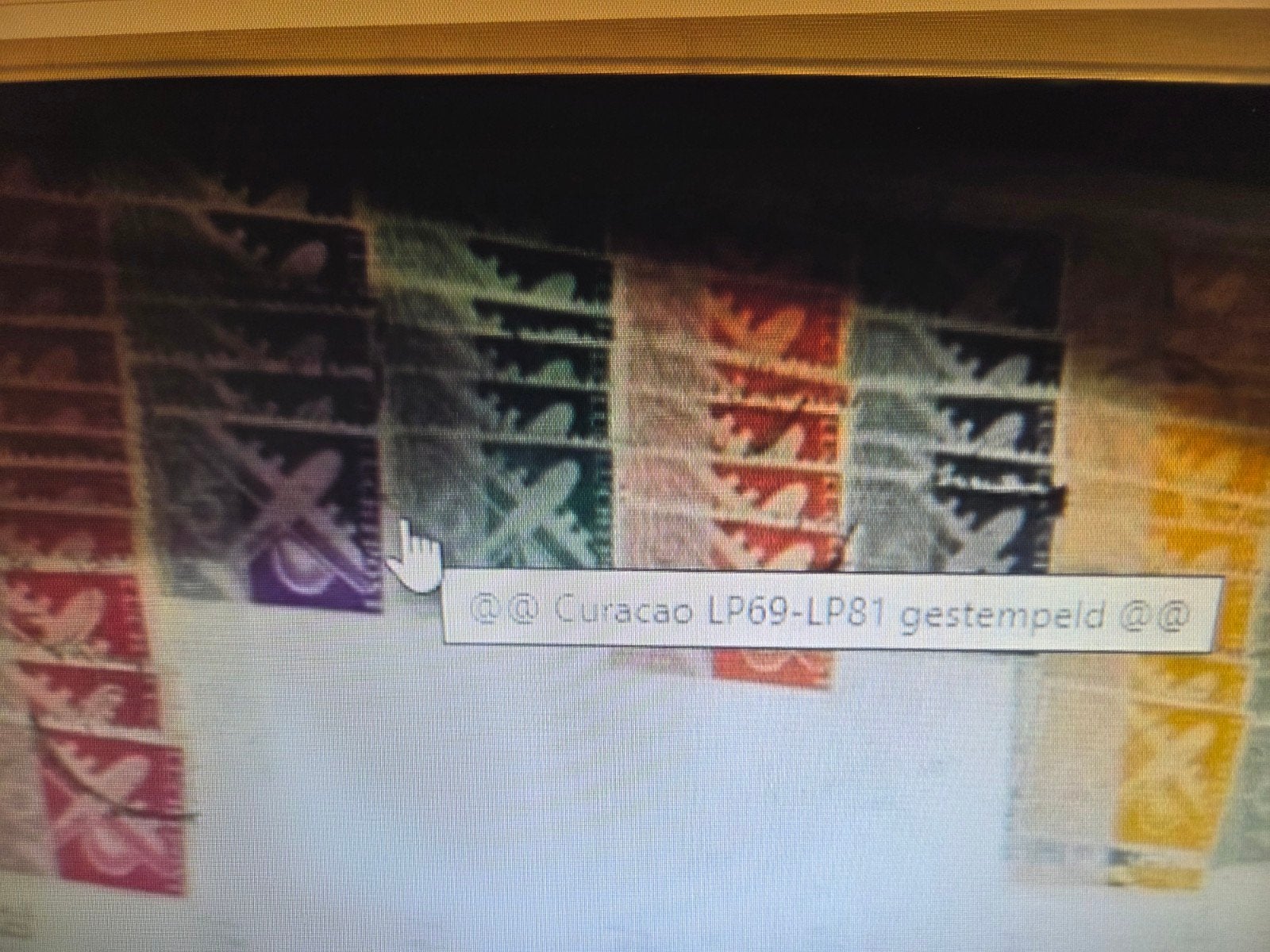 @@ Curacao LP61-LP68 gestempeld @@, Ophalen of Verzenden, Gestempeld