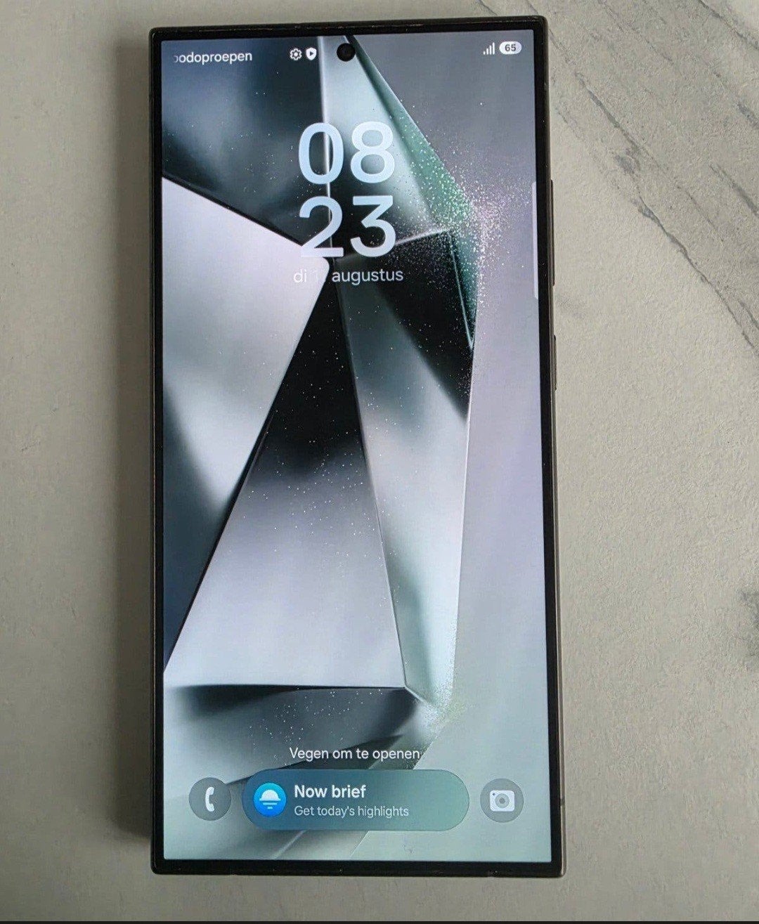 Samsung Galaxy S24 Ultra 256GB Zwart met hoesje, Overige modellen, Ophalen of Verzenden, Zo goed als nieuw, Zonder simlock