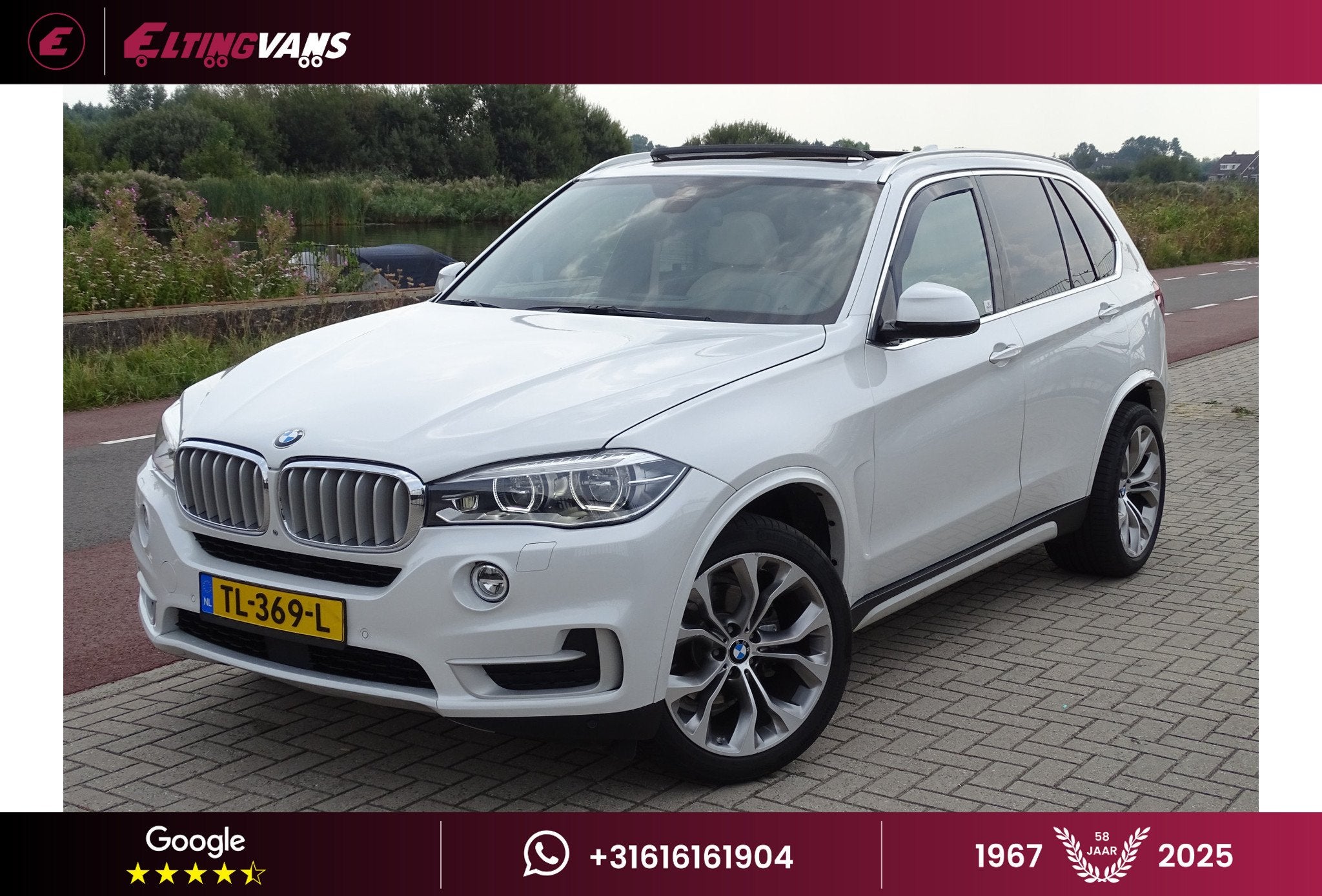BMW X5 xDrive35i High Executive Panorama (bj 2015), Auto's, Automaat, Gebruikt, Leder, Bedrijf