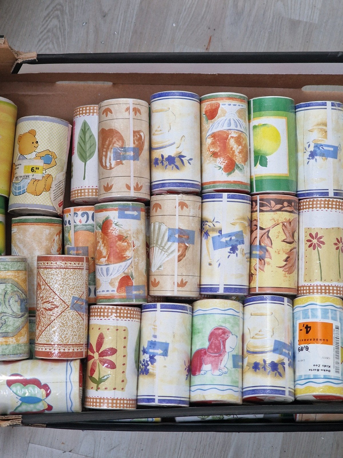 100 stuks + Diverse collectie behangranden - Vintage en mode, Ophalen, Overige merken, Vintage/retro, Minder dan 5 m²