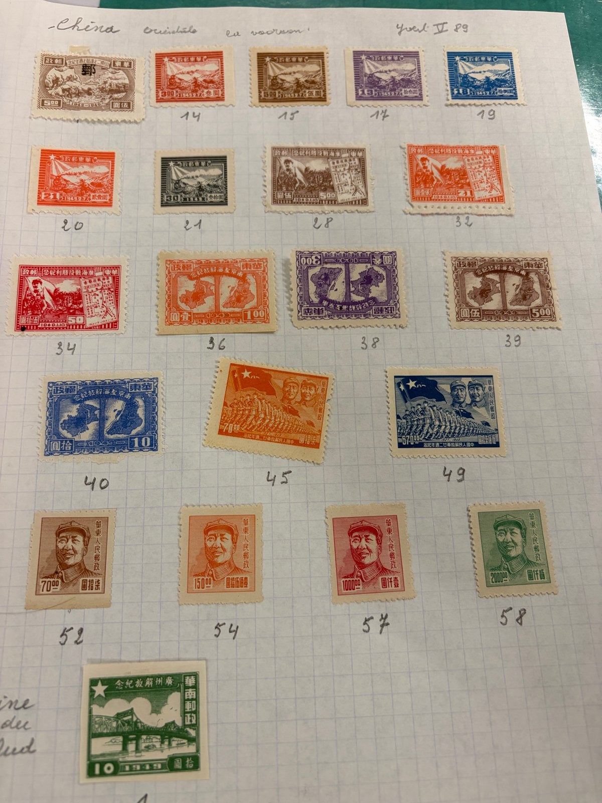 Verzameling Chinese postzegels, Postzegels en Munten, Ophalen of Verzenden, Na 1940, Gestempeld
