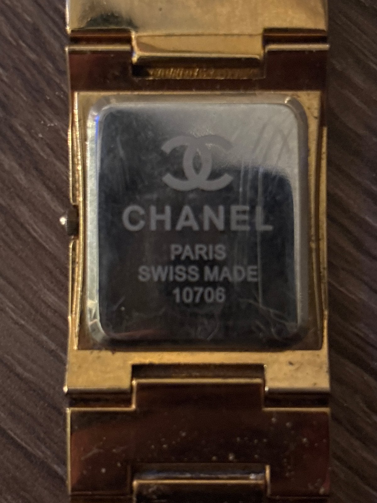 Chanel Polshorloge Goudkleurig met Strass, Overige merken, Gebruikt, Polshorloge, Ophalen of Verzenden