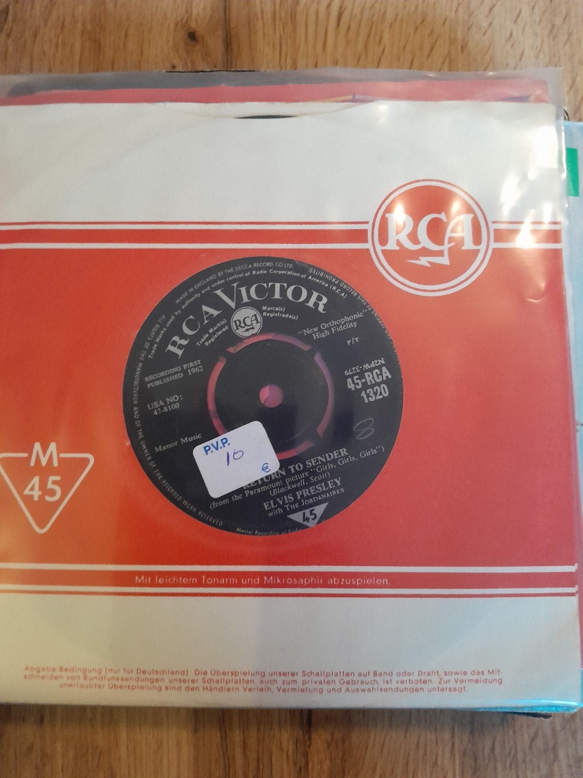 elvis presley 7inch return to sender, Ophalen of Verzenden, Zo goed als nieuw, Pop