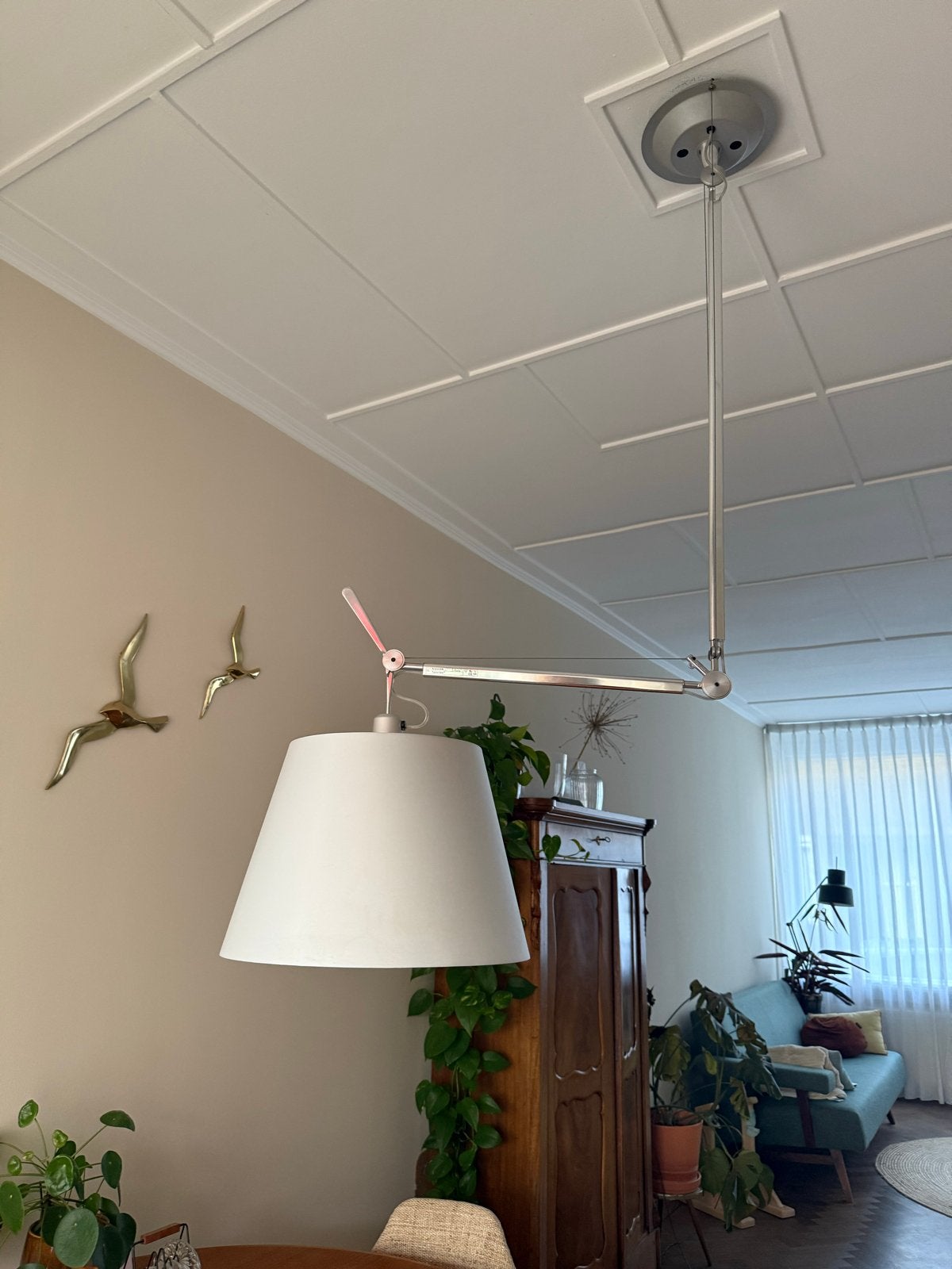 Artemide Tolomeo Plafondlamp met kap, Ophalen, Gebruikt, Metaal, E27 (groot)