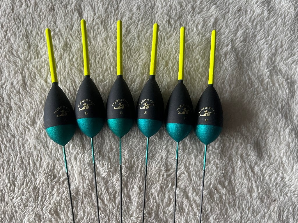 adv 121 / NIEUW set 6 dobbers TUBERTINI 8,00gr, Ophalen of Verzenden, Nieuw, Overige typen