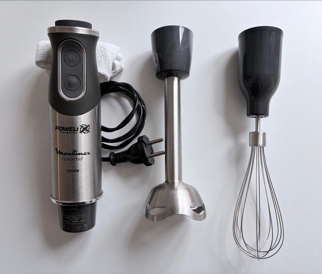 Moulinex Quickchef Staafmixer 1000W met garde, Witgoed en Apparatuur, Ophalen of Verzenden, Gebruikt