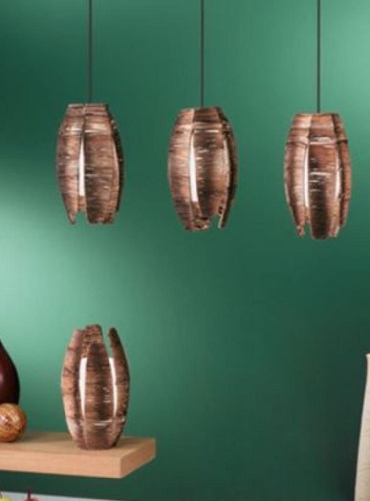 Eglo Mongu hang-tafellampen, Boho, Ophalen of Verzenden, Zo goed als nieuw, Glas