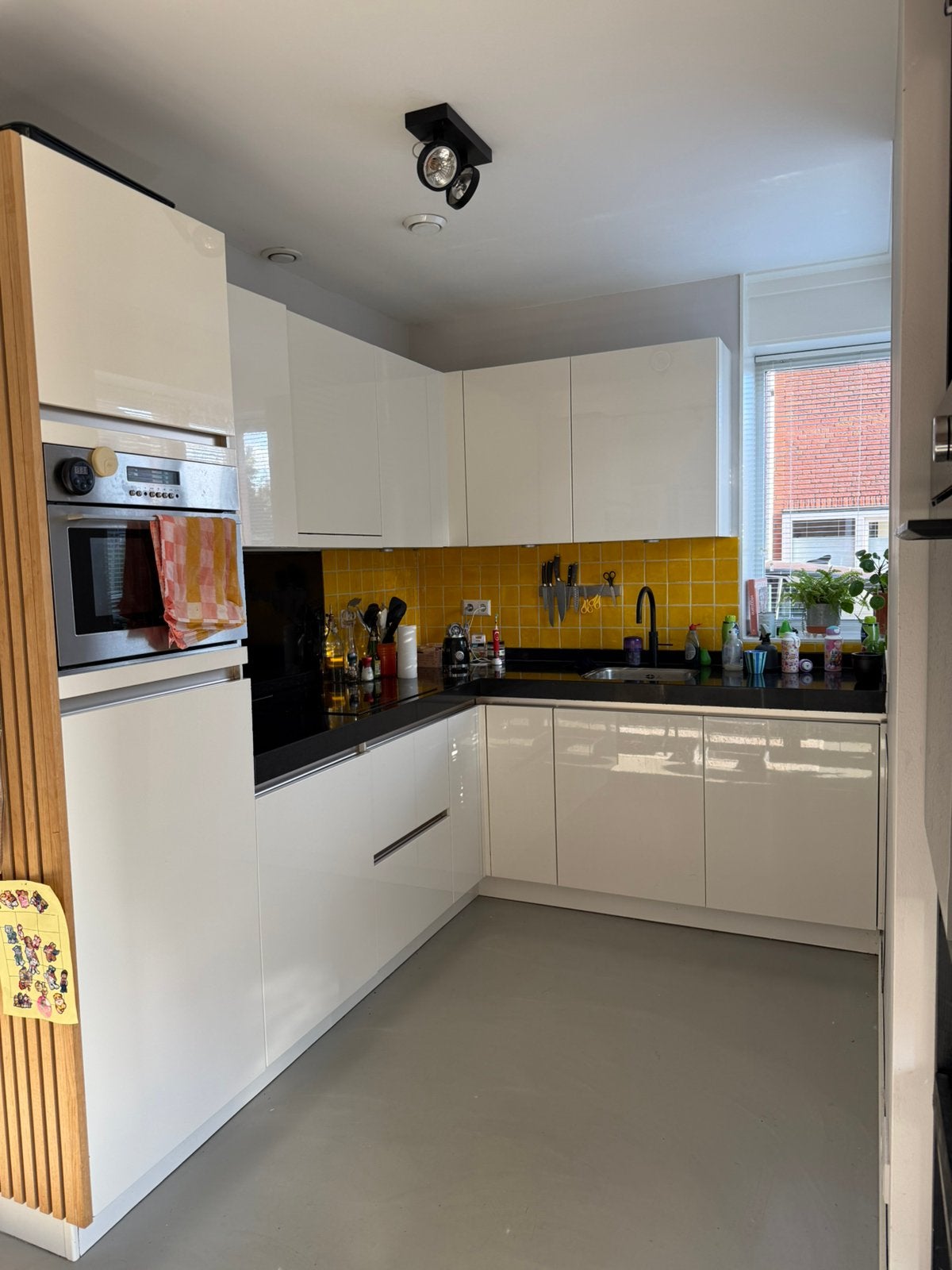 Keuken, Huis en Inrichting, Keuken | Complete keukens, Ophalen, Gebruikt, Wit, Hoekkeuken