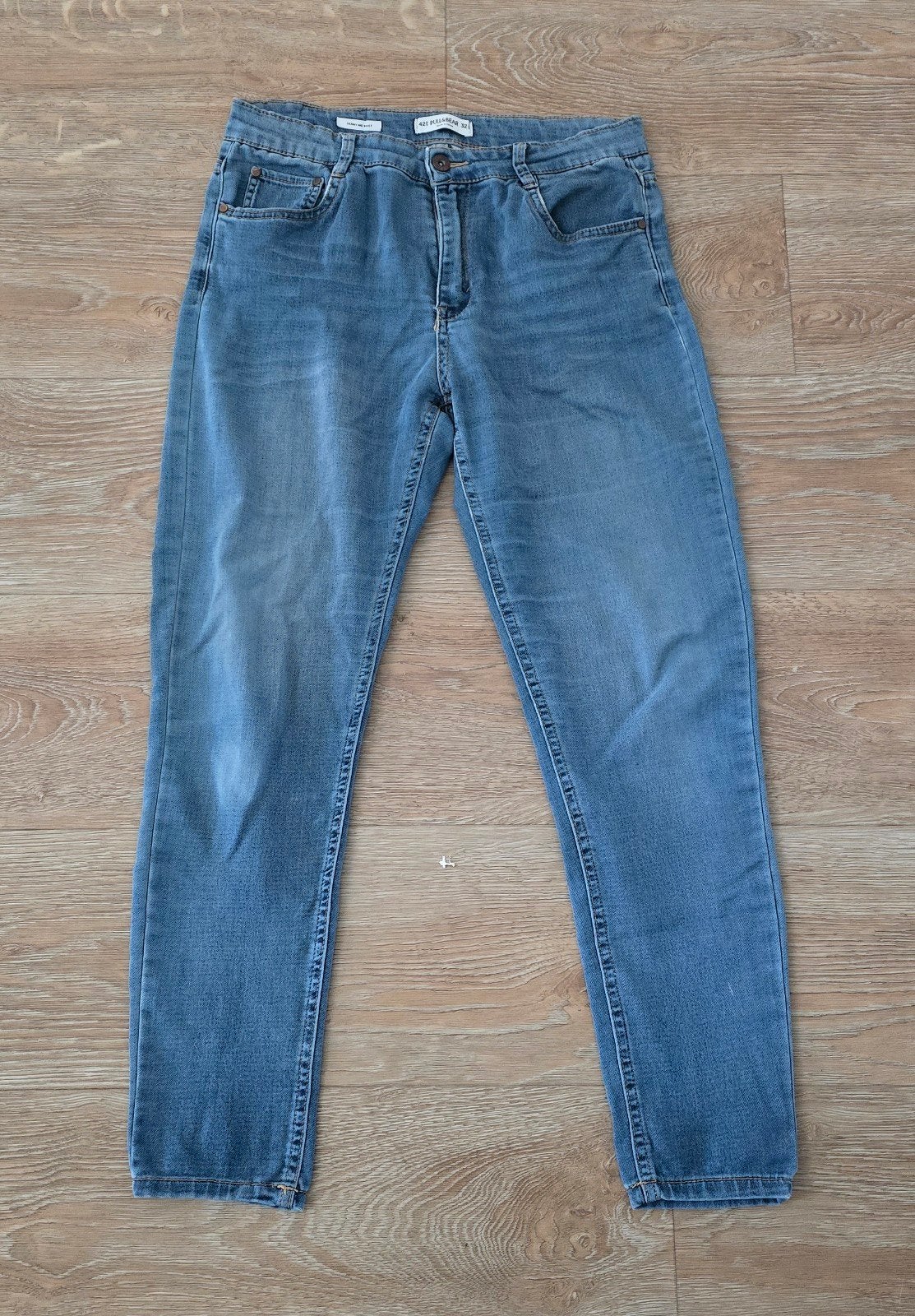 Pull & Bear Skinny Mid Waist Jeans - Maat W33, Blauw, Ophalen of Verzenden, Pull & Bear, W33 - W36 (confectie 42/44)