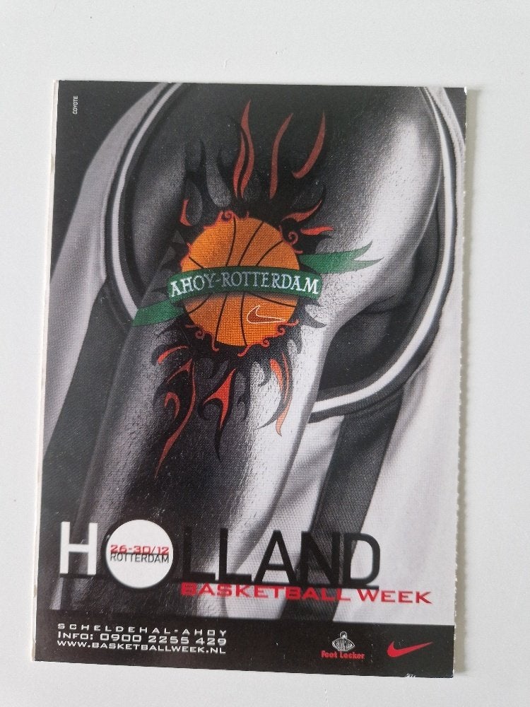 Nike Ahoy Rotterdam Basketbal Boomerang, Verzenden, 1980 tot heden, Ongelopen, Overige thema's