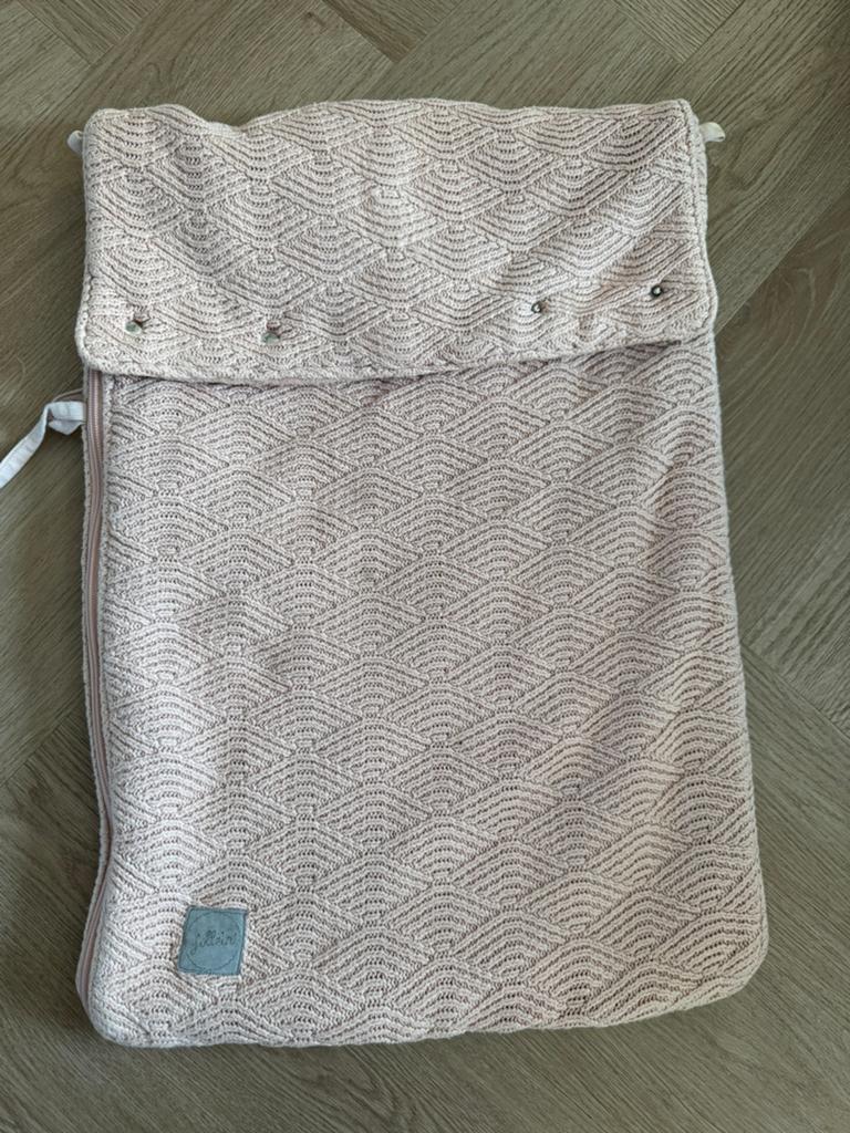 Voetenzak Jollein licht roze, Ophalen of Verzenden, Zo goed als nieuw, Slaapzak