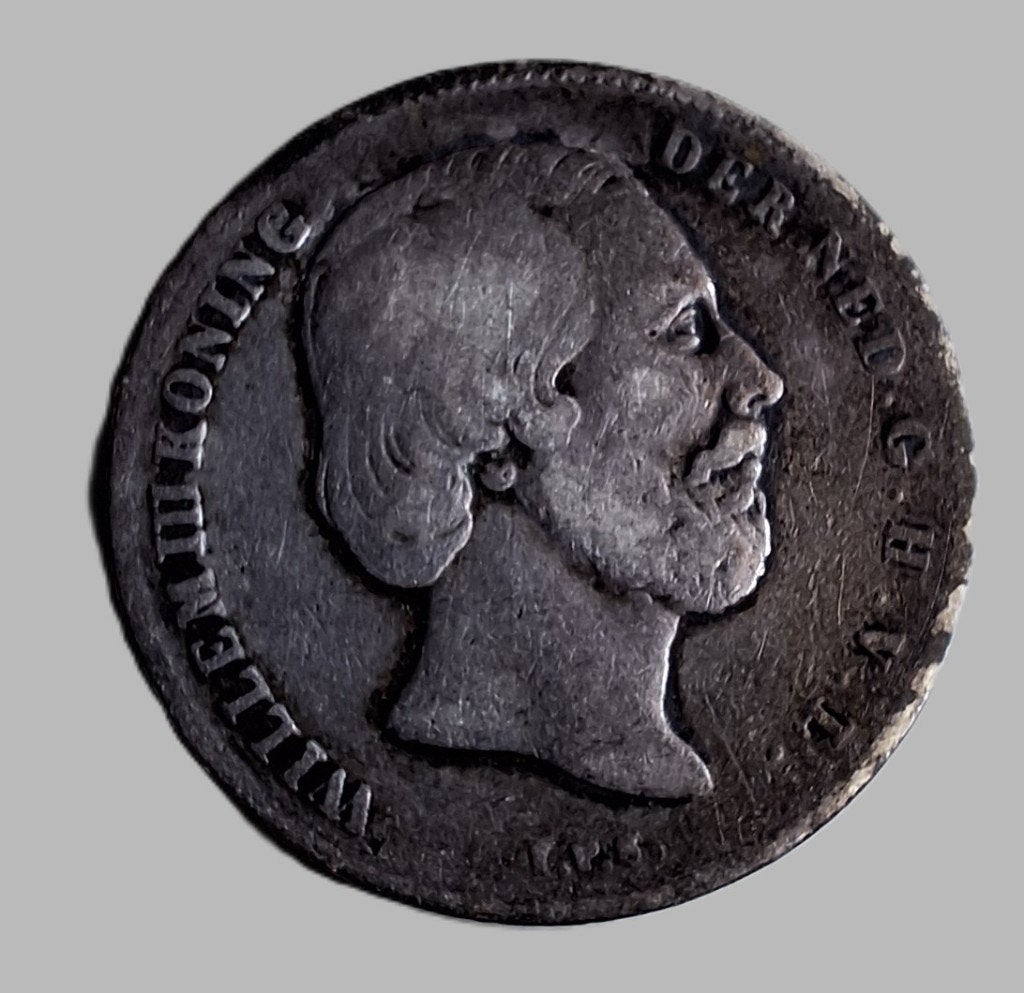 Zilveren halve gulden 1868, Postzegels en Munten, Munten | Nederland, ½ gulden, Koning Willem III, Zilver, Ophalen of Verzenden