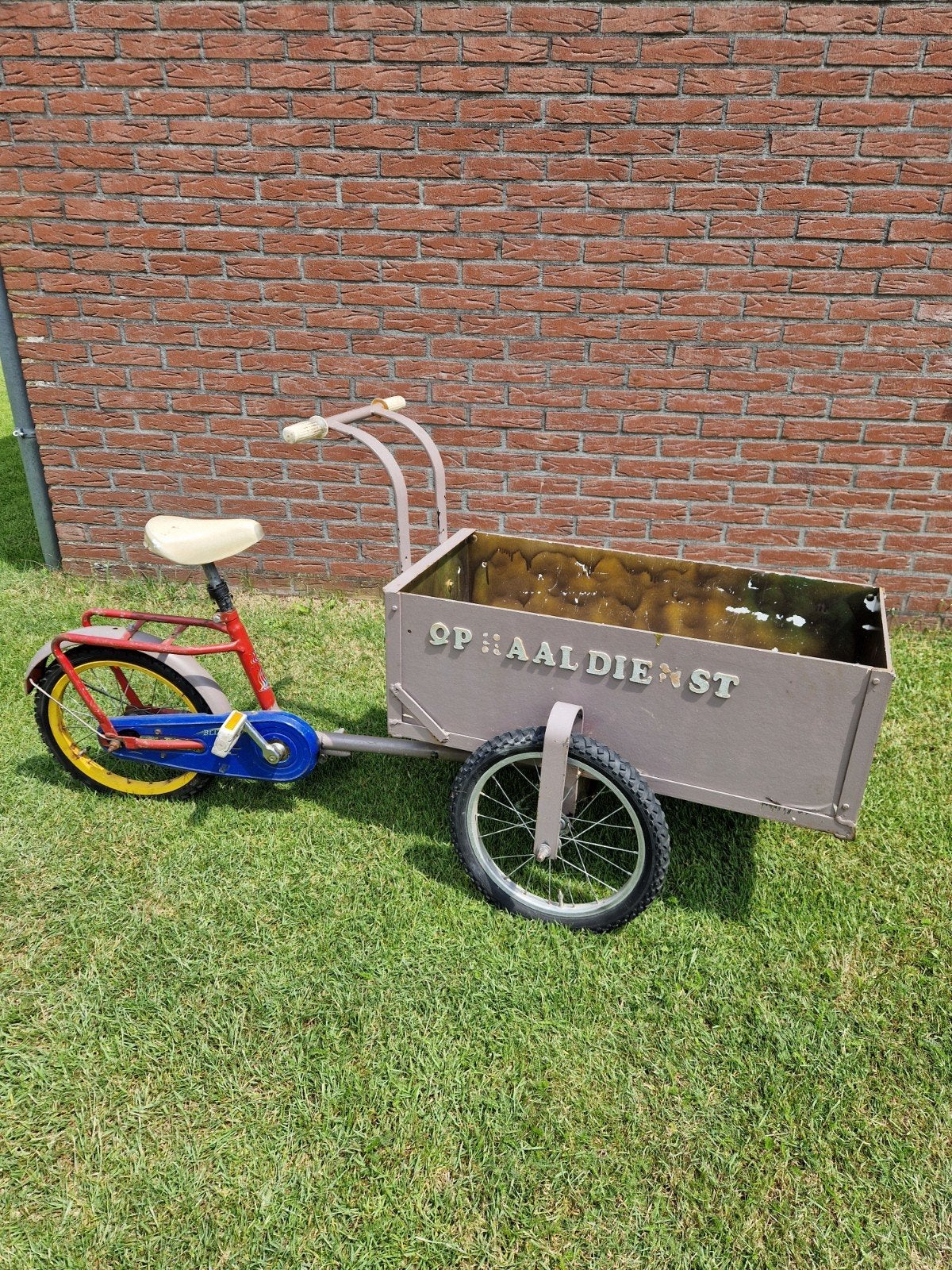 Kinderbakfiets, Fietsen en Brommers, Ophalen, Gebruikt