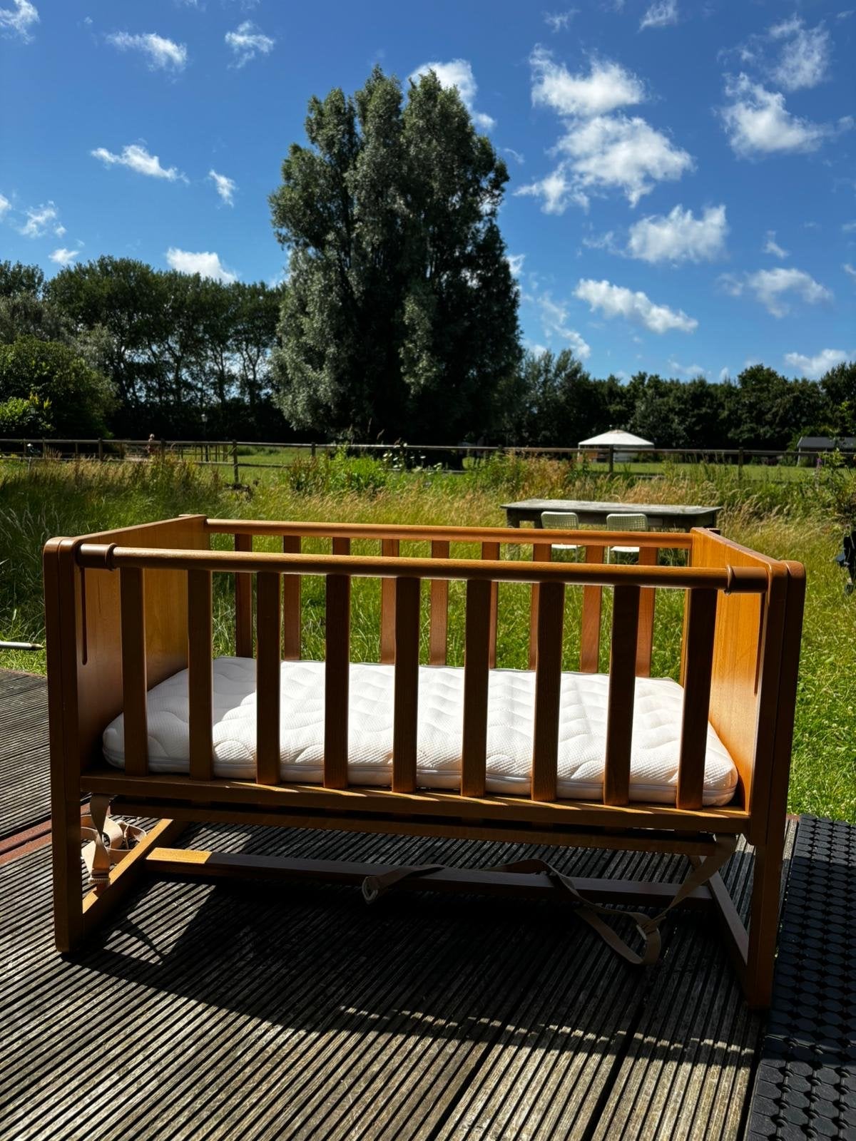 Cosleeper Babybedje (Massief Beukenhout) incl matras, Ophalen, Zo goed als nieuw