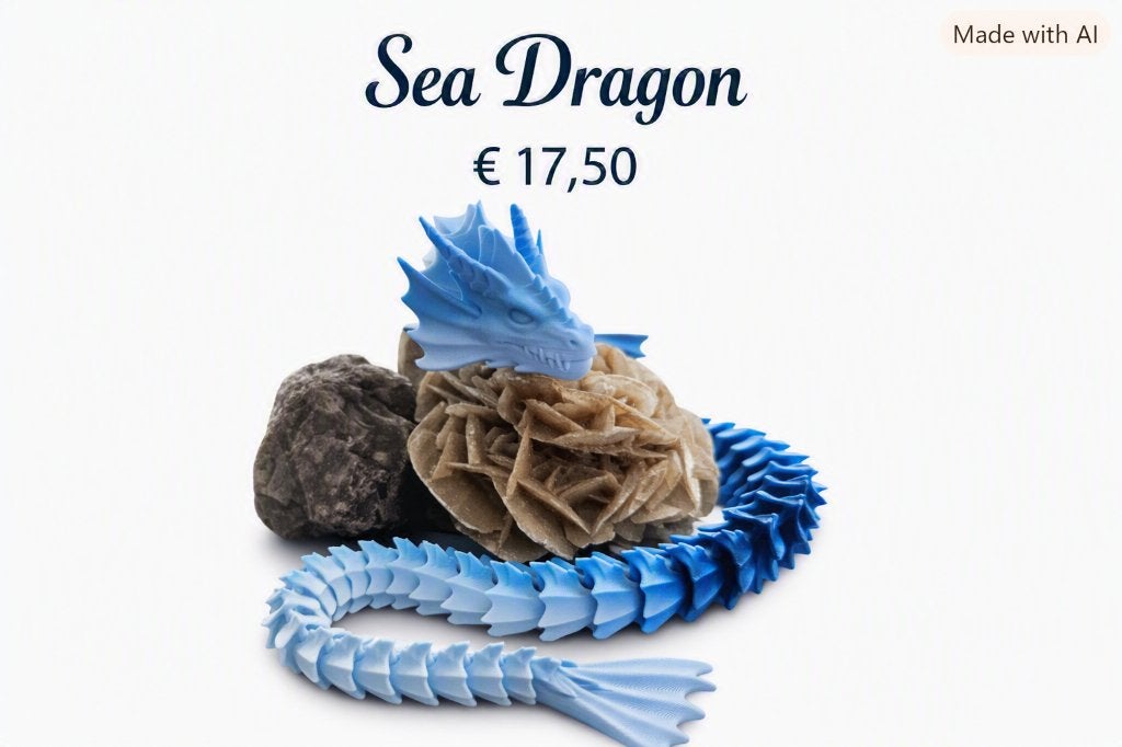 3D articulated dragon (sea dragon), Ophalen of Verzenden, Nieuw