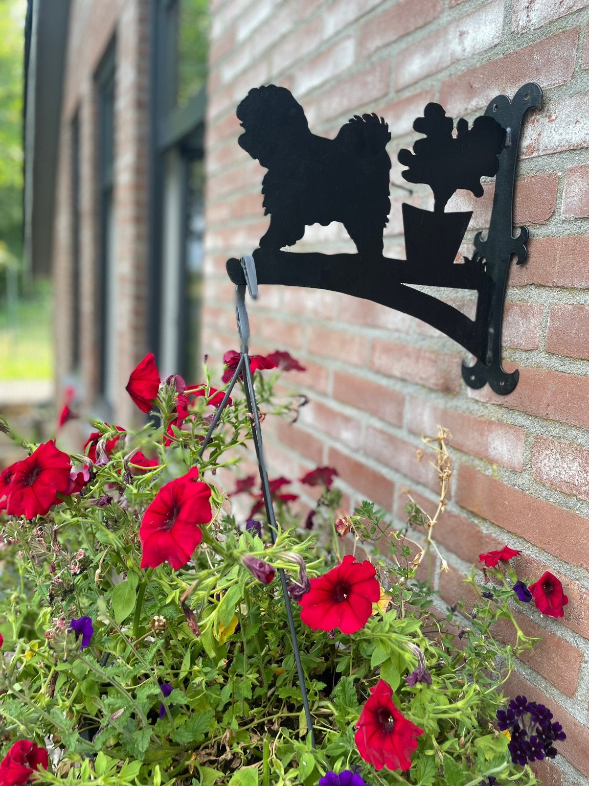 Bolognese hond plantenhanger en een riemhanger, Ophalen of Verzenden, Zo goed als nieuw