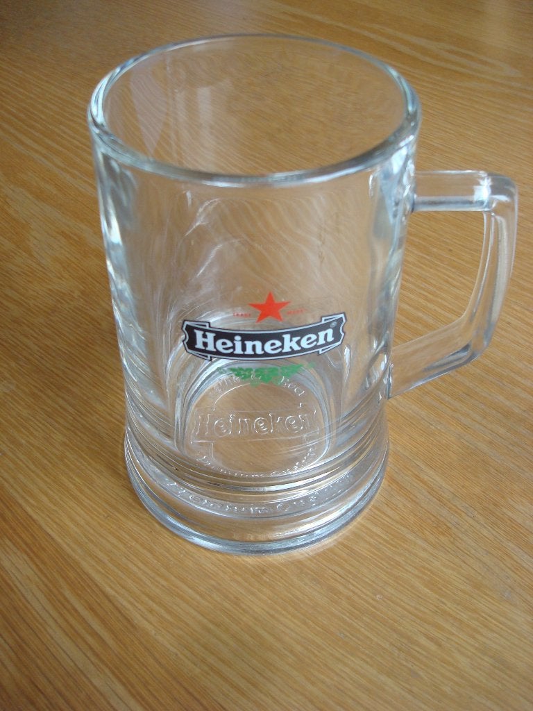 Glazen bierpul Heineken, Verzamelen, Ophalen of Verzenden, Zo goed als nieuw, Pul(len), Heineken
