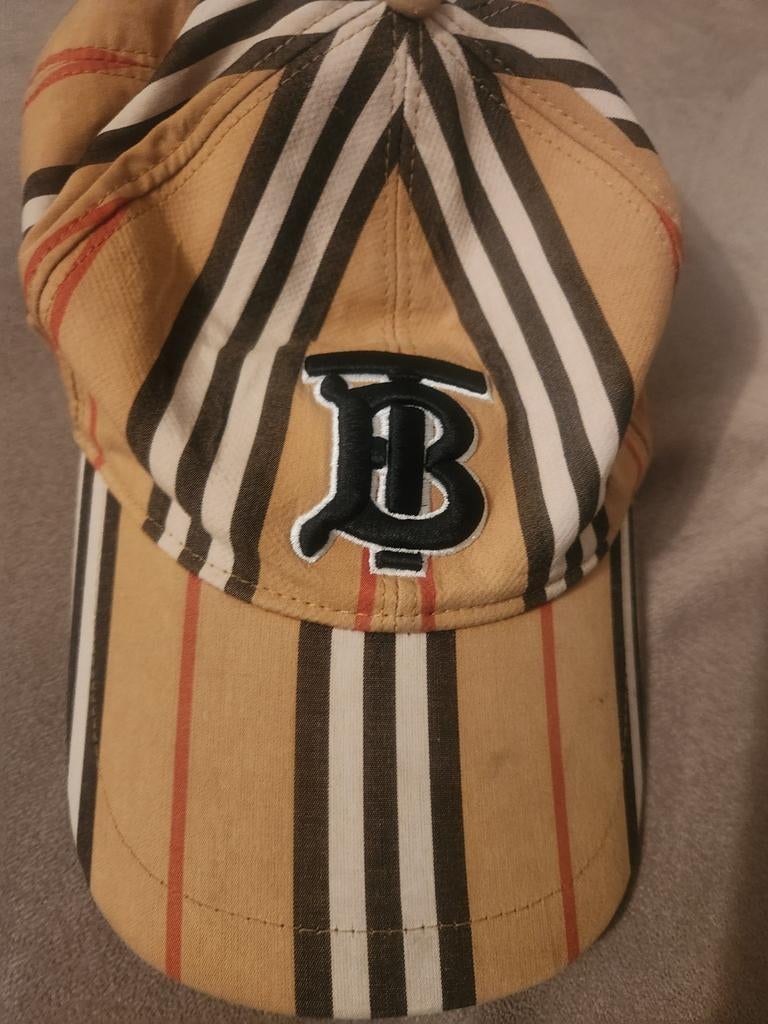 Burberry TB Monogram Baseballpet - Zo goed als nieuw, Kleding | Dames, Hoeden en Petten, Burberry, One size fits all, Ophalen of Verzenden