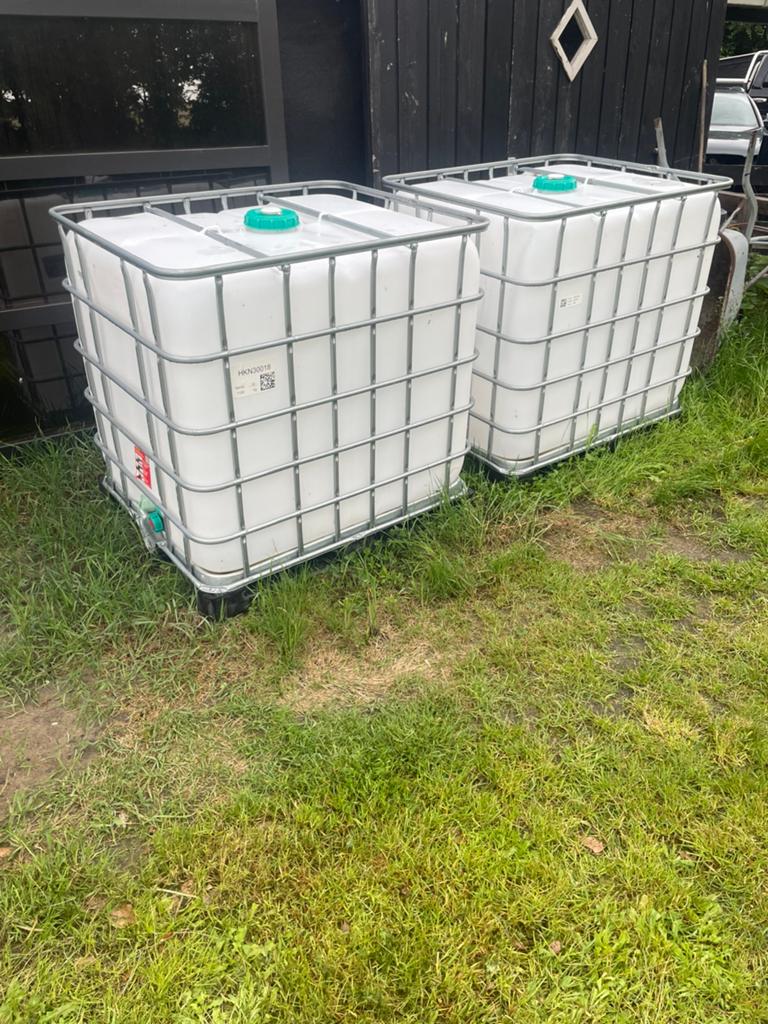 IBC vat 2x 1000liter, Tuin en Terras, Regentonnen, Ophalen