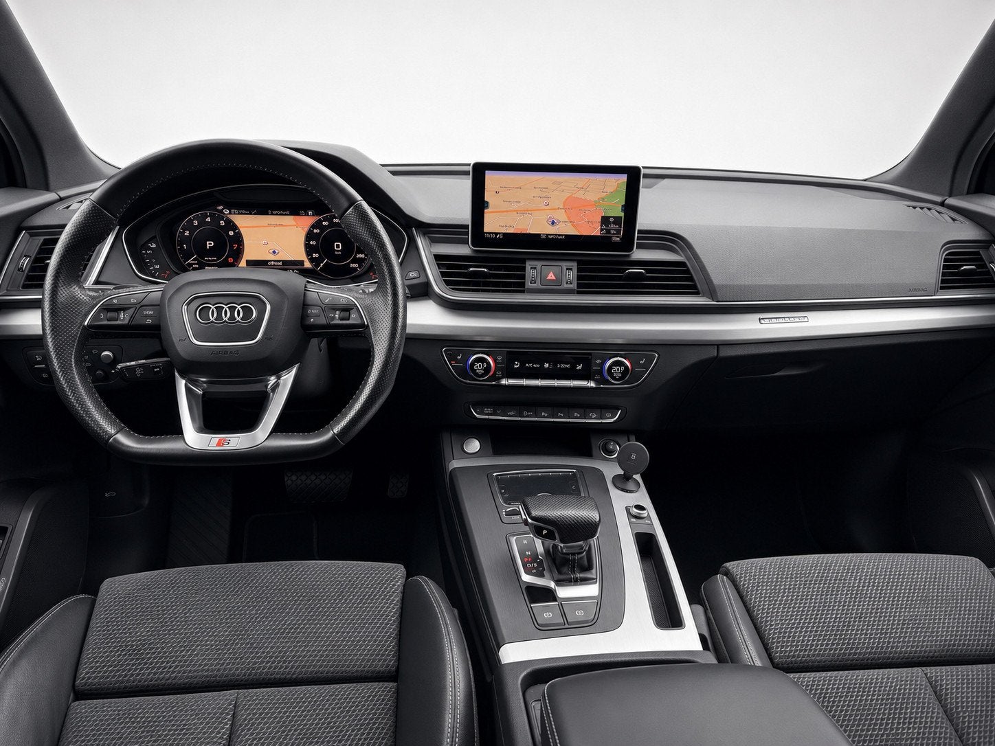 Audi Q5 50 TFSI-e Quattro S-edition | Panoramadak | Navigati, Auto's, Automaat, Dealer onderhouden, 4 cilinders, Wit