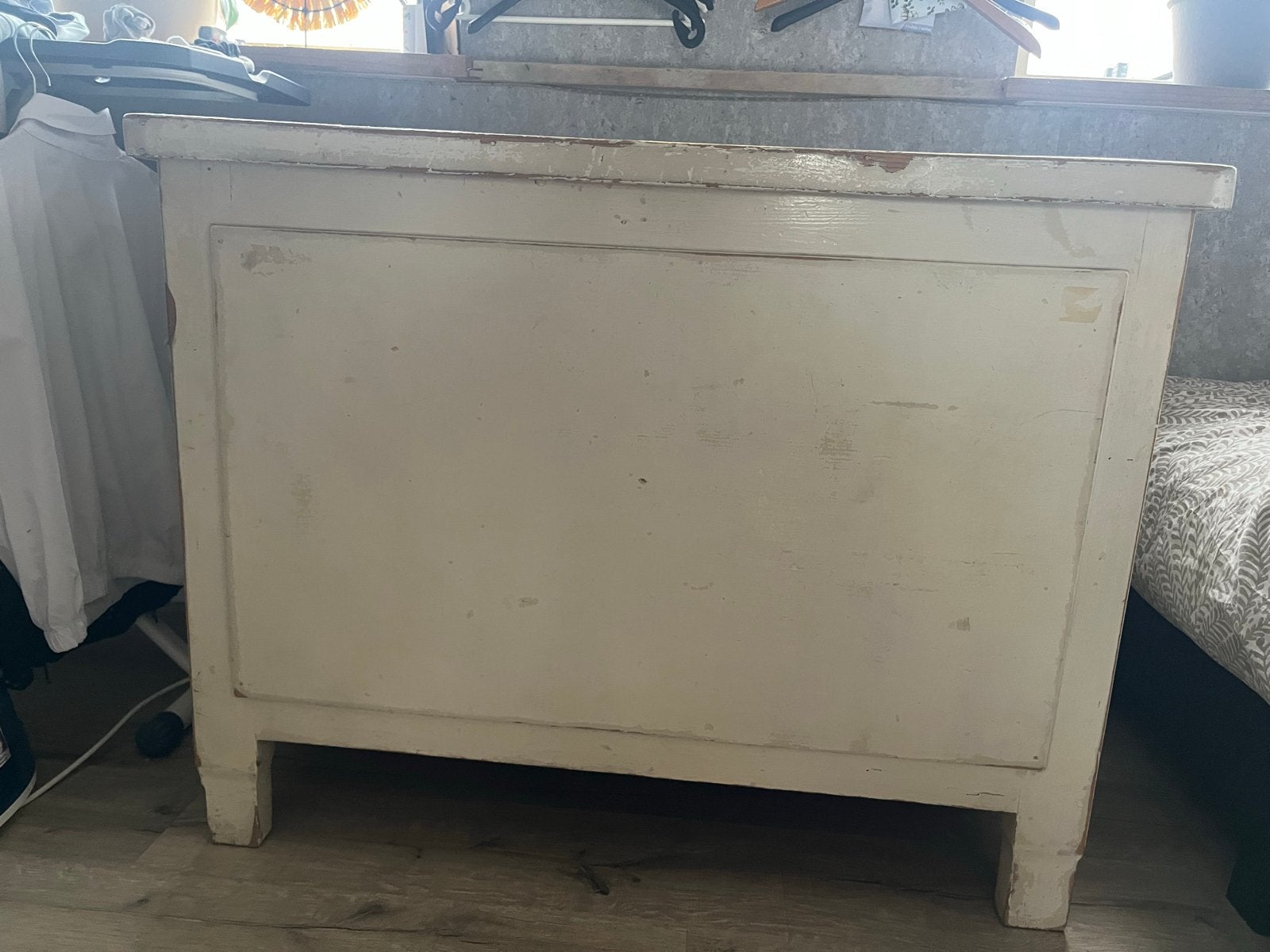 Vintage hoge kist / dekenkist - 101x56x78 cm, Ophalen
