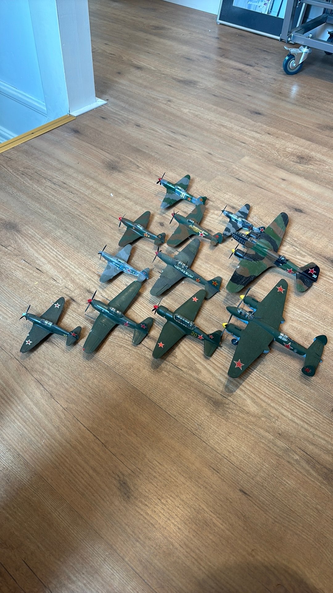 11x 1/72 Russische vliegtuig WW2 soviet Mig Yak veel partijp, 1:72 tot 1:144, Gebruikt, Revell, Ophalen of Verzenden