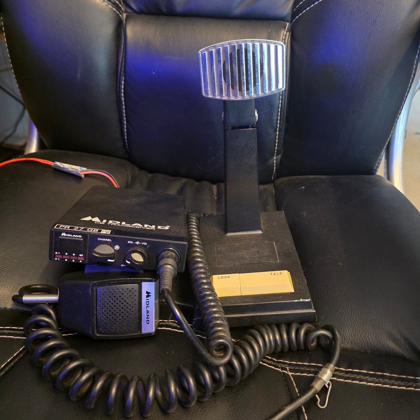 Midland CB-radio 27mc handmike + tafelmike, Ophalen of Verzenden, Gebruikt