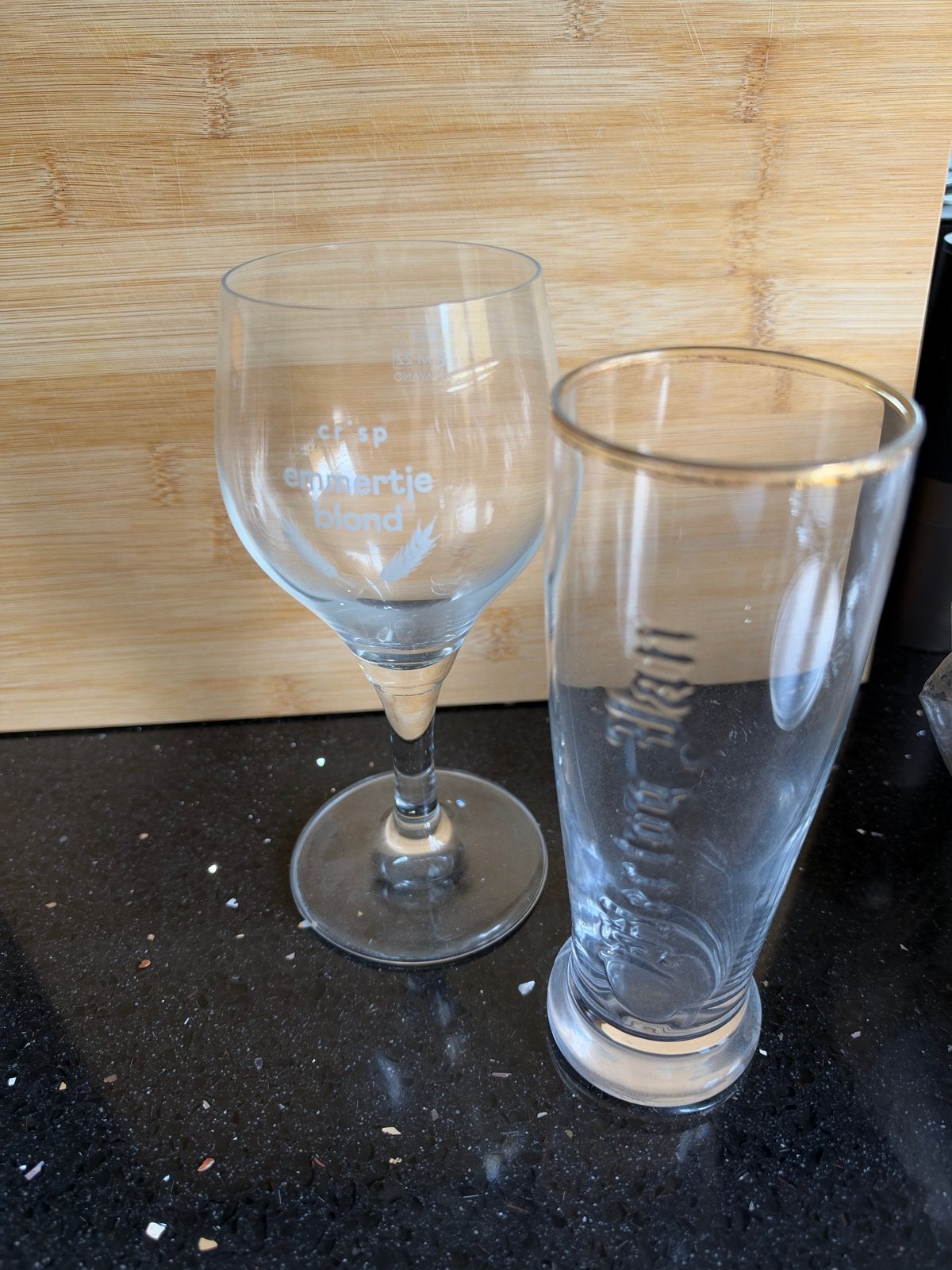 Crisp speciaalbierglas & Hertog Jan bierglas, Ophalen, Glas of Glazen, Overige merken, Overige stijlen