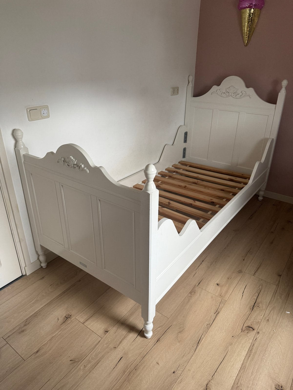 Bopita Romantic Tessa Bed - Zo goed als nieuw, Ophalen, 85 tot 100 cm, Zo goed als nieuw, Lattenbodem