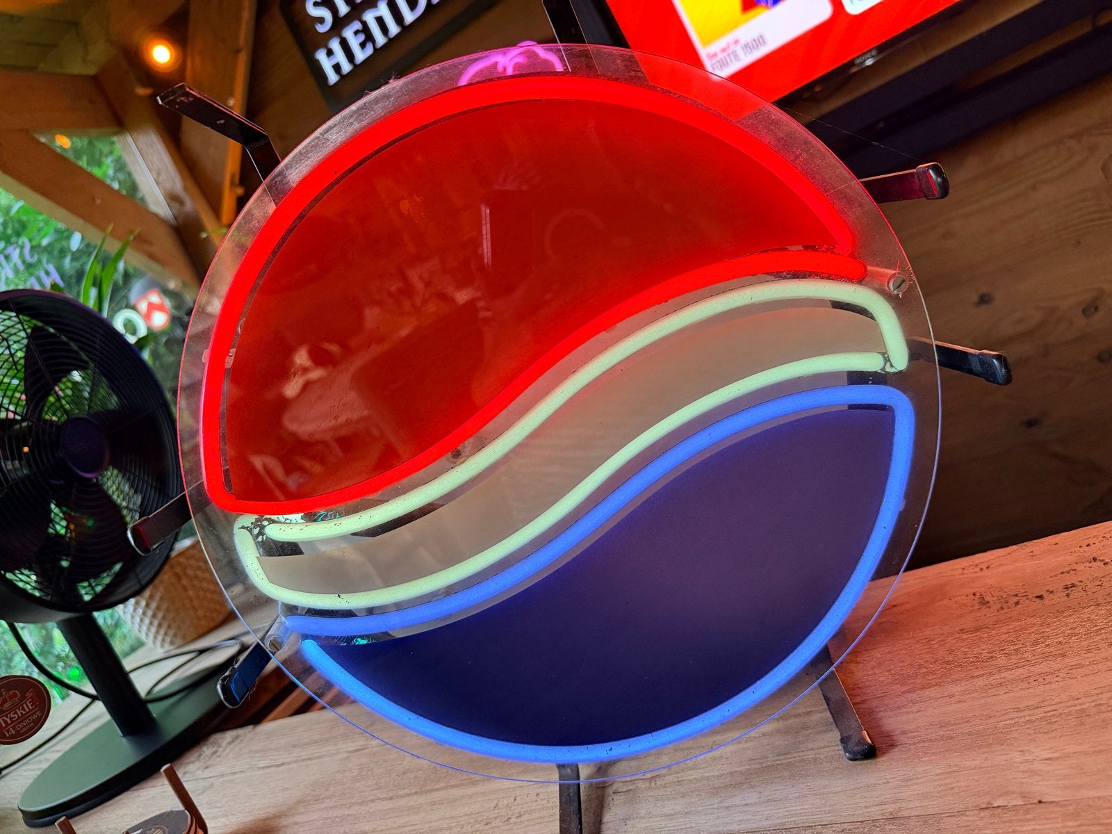Pepsi neon bord - Echt neon, geen LED, Vintage, Gebruikt, Meerkleurig, Ophalen of Verzenden