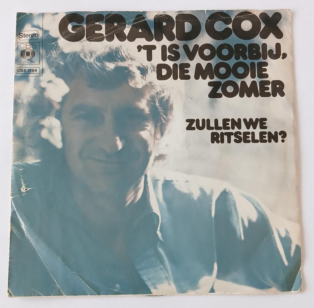 Gerard Cox - 't Is weer voorbij, die mooie zomer, Ophalen of Verzenden, Gebruikt, Pop, Single