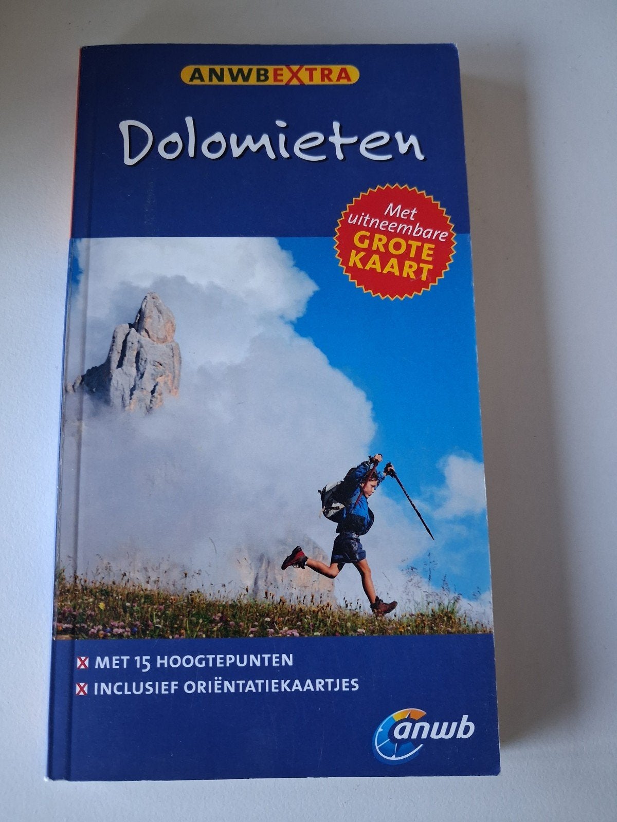 ANWB Extra Dolomieten Reisgids met Grote Kaart, Europa, Ophalen of Verzenden, Zo goed als nieuw, Reisgids of -boek