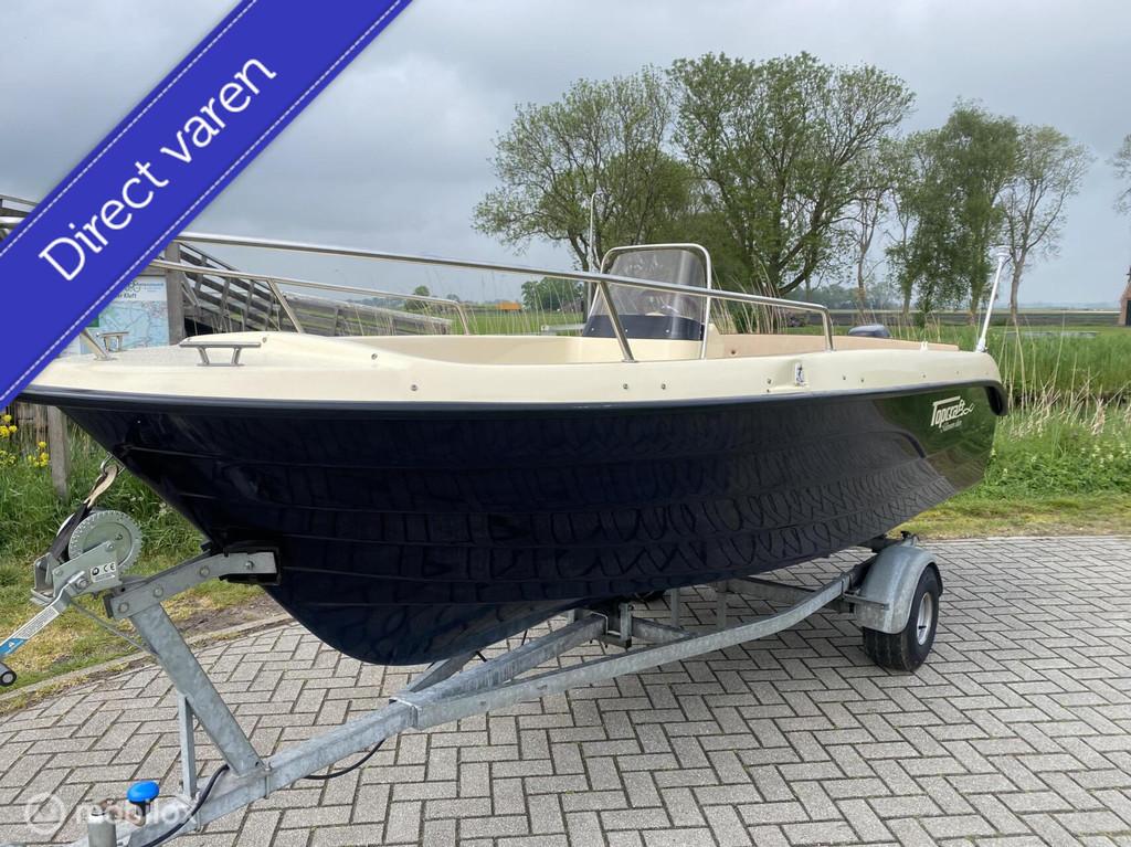 Topcraft 440 Millenium edition / 15 pk Suzuki 4 takt motor, Gebruikt, Polyester, Overige brandstoffen, 10 tot 30 pk