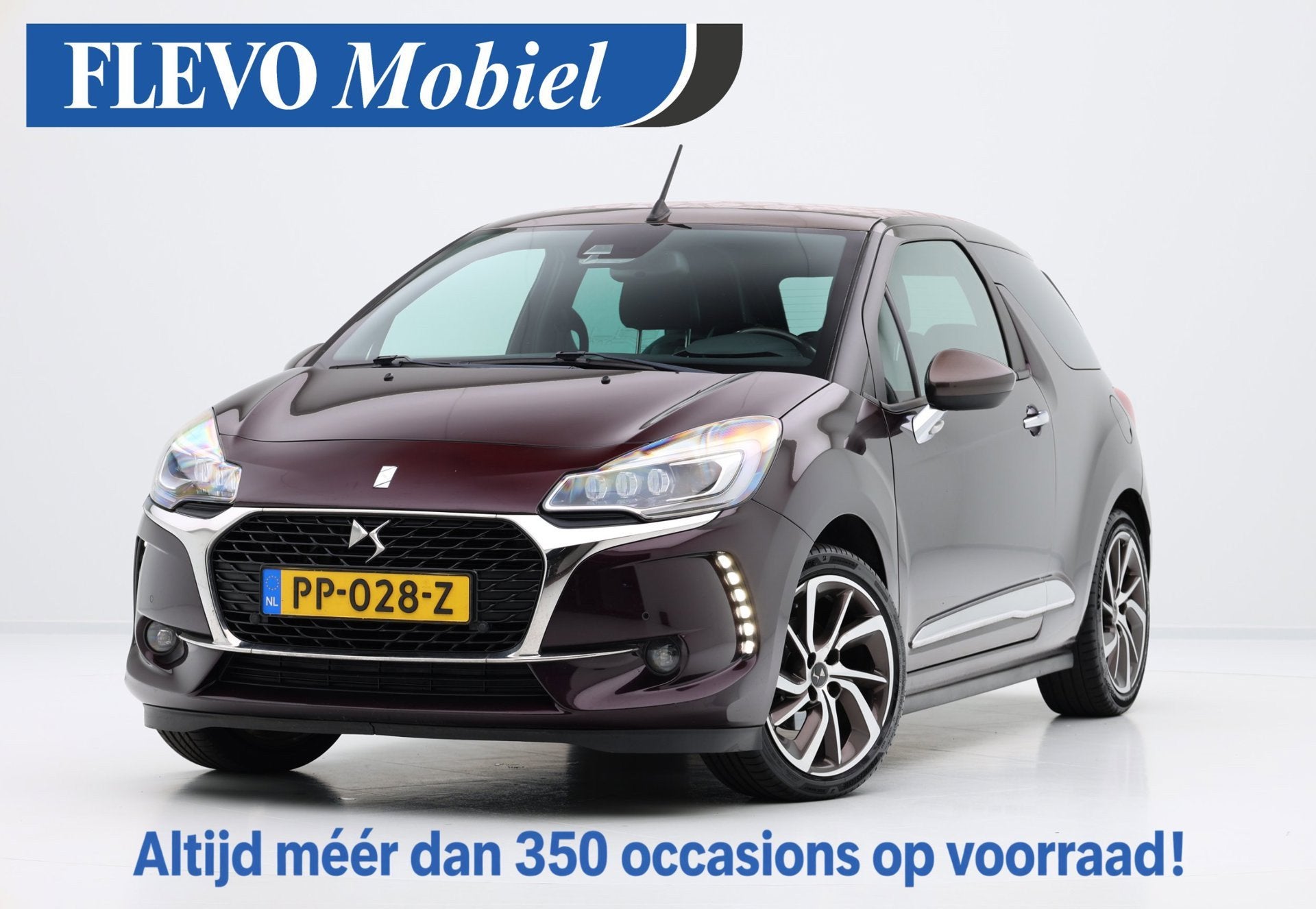 DS 3 Cabrio 1.2 PureTech 130pk Sport Chic Vouwdak|CarPlay|Cl, Auto's, Voorwielaandrijving, Gebruikt, Euro 6, 49 €/maand