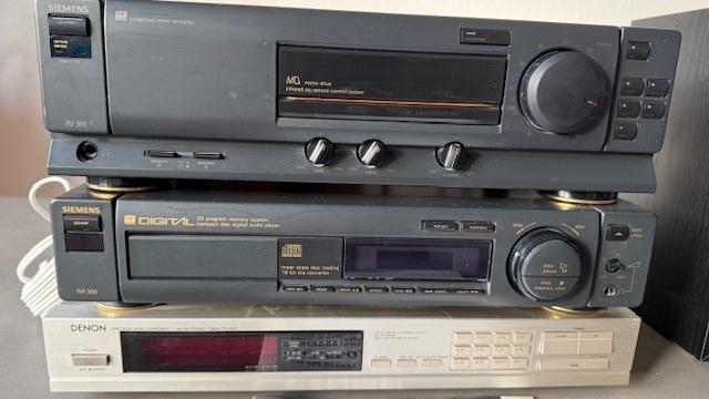 Siemens RV-300 Stereo Versterker Vintage Hifi +  RA-300 CD, Ophalen, Gebruikt, Minder dan 60 watt, Overige merken