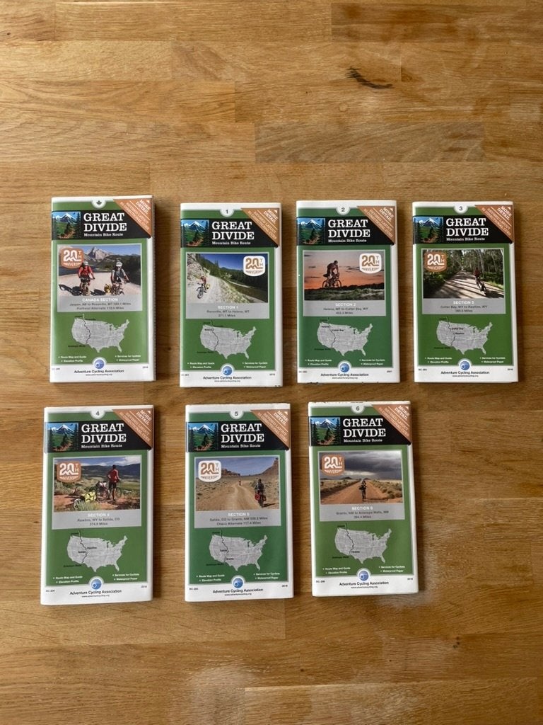 Great Divide Mountain Bike Route Kaarten (Complete set, 7st), Boeken, 2000 tot heden, Nieuw, Ophalen of Verzenden, Landkaart