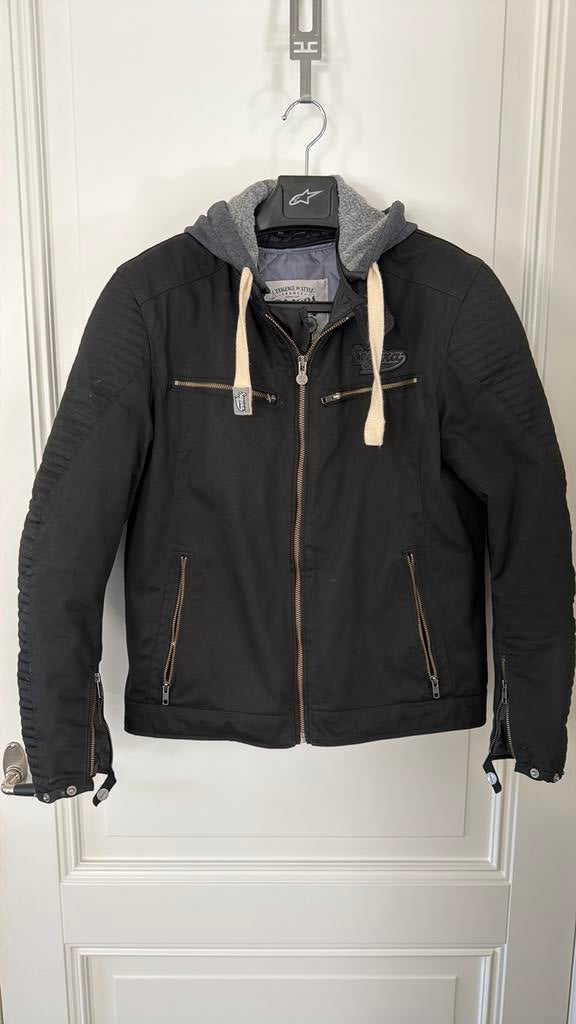 Segura Miguel (valt als XL) casual textiel motorjas zgan, Motoren, Ophalen of Verzenden, Tweedehands, Heren, Jas | textiel