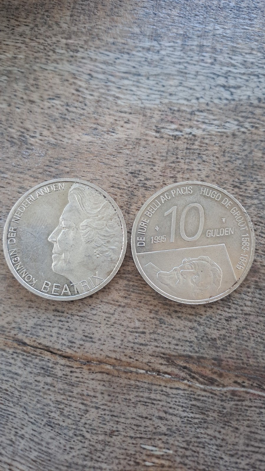 2x Zilveren 10 Gulden munt Koningin Beatrix 1995, Ophalen of Verzenden, Koningin Beatrix, 10 gulden