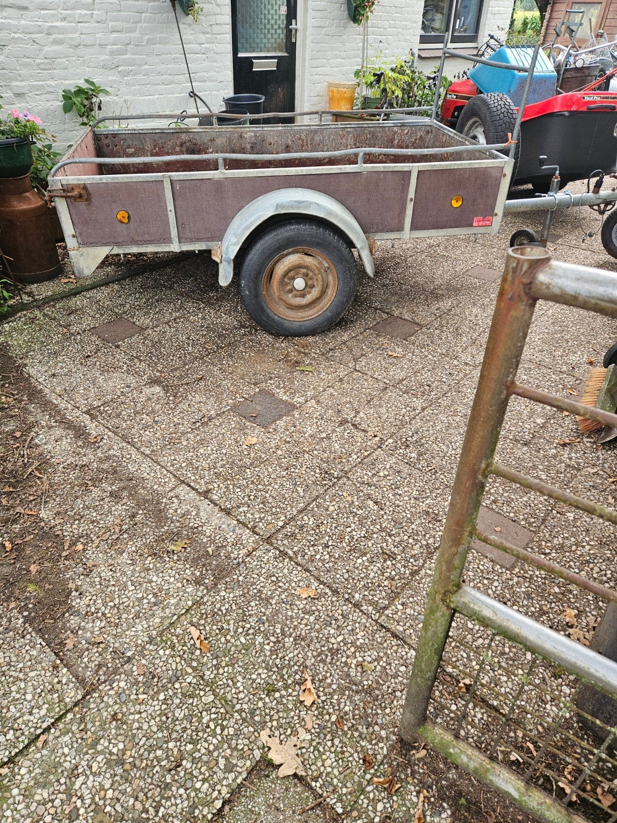 Prima aanhangwagen, Ophalen, Gebruikt