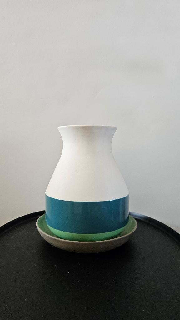 Designvaas Bat Trang | Imperfect Design, Ophalen of Verzenden, Zo goed als nieuw, Groen