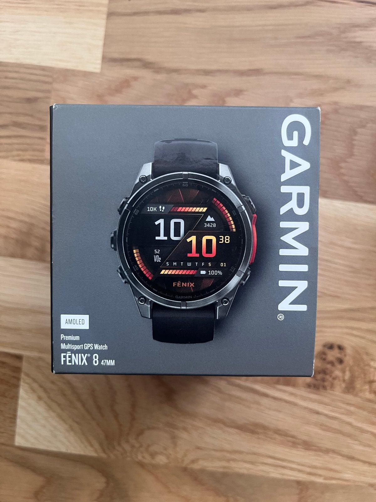 Nieuw Garmin Fenix 8 Premium Amoled, Ophalen, Afstand, Zwart, Nieuw