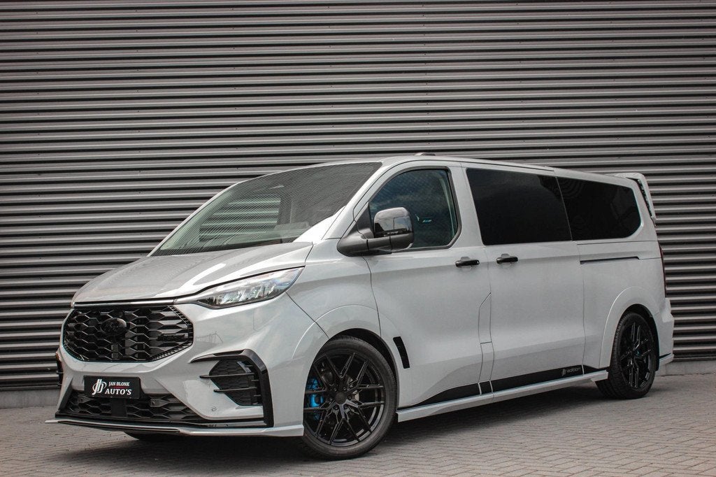 Ford Transit Custom 320 2.0 TDCI L2H1 MSRT DC DUBBEL CABINE, Auto's, Zwart, 4 cilinders, Bedrijf, Diesel