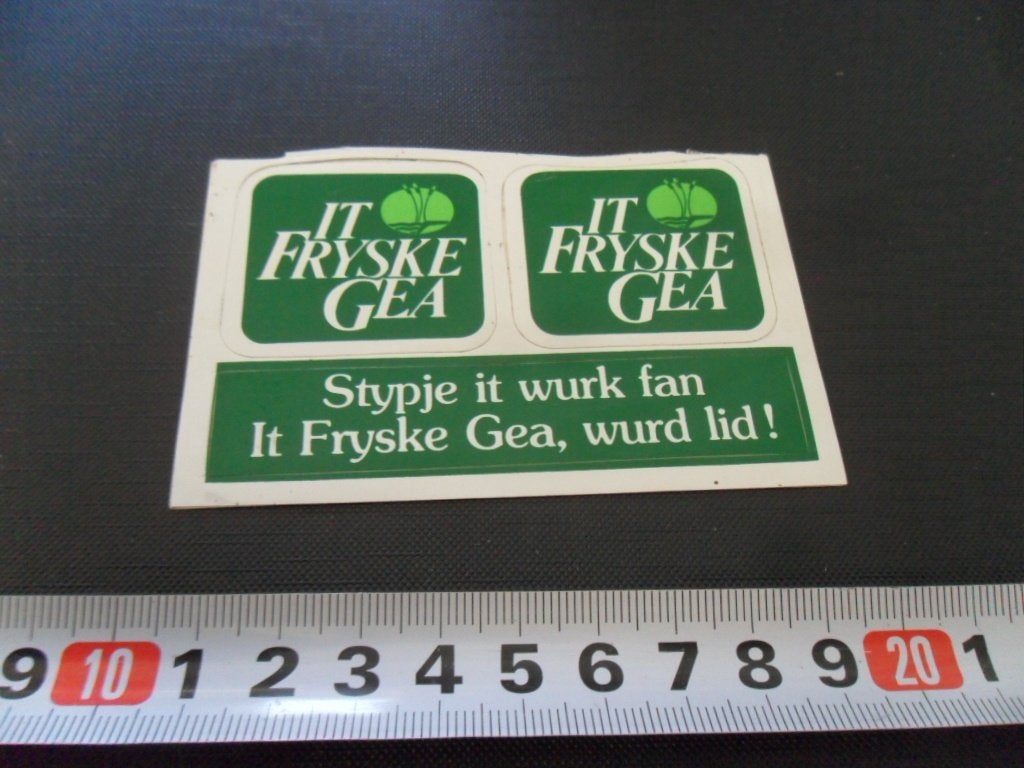sticker set IT FRYSKE GEA  Stypje it wurk fan It Fryske Gea, Ophalen, Zo goed als nieuw