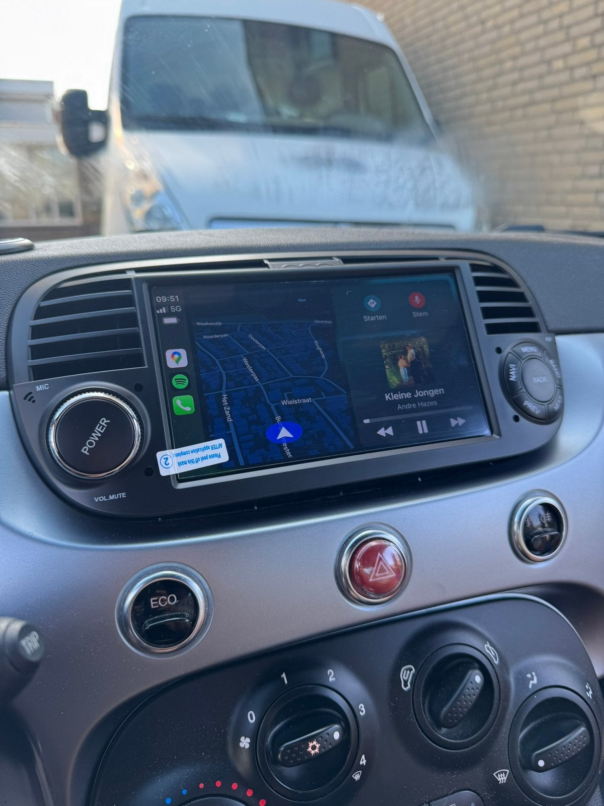 Foto 3 van Fiat 500 carplay 2007 t/m 2015 + MONTAGE!
