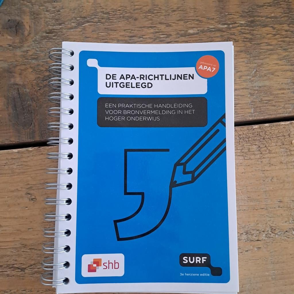 Arjan Doolaar - De APA richtlijnen uitgelegd, Boeken, Ophalen of Verzenden, Zo goed als nieuw, Arjan Doolaar; Jurgen Mollema; Nathalie van den Eerenbeemt; A...