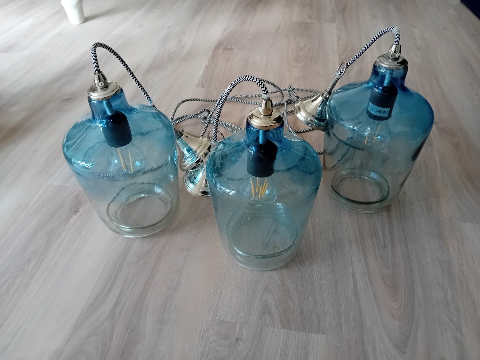 Glazen lampen, Ophalen, Zo goed als nieuw, Glas
